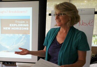 Kathryn Wilking talking at Bootcamp